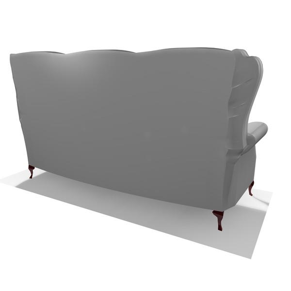 classic 3 seater leather chair 3d 3ds - 3 SEATER CLASSIC CHAIR by Carrara1
